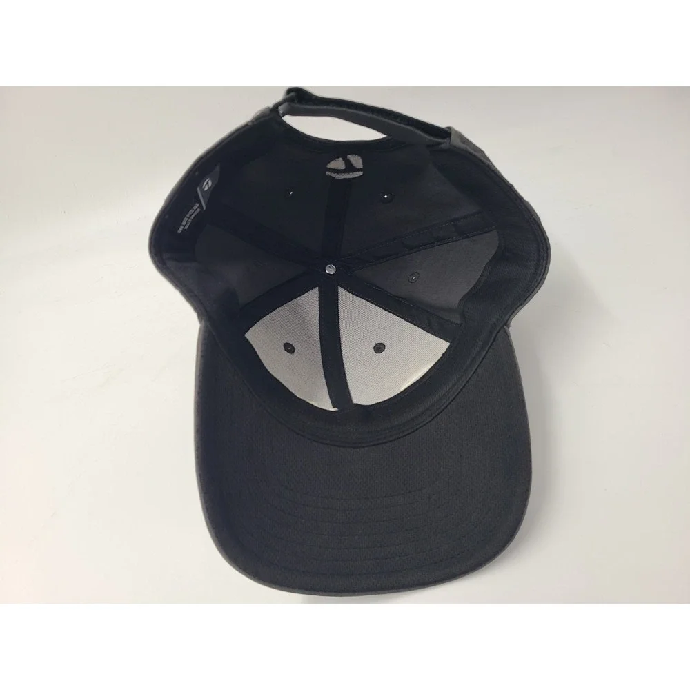 TaylorMade Golf Adjustable‎ Hat Cap Polyester Blend Casual Men Women Gray White